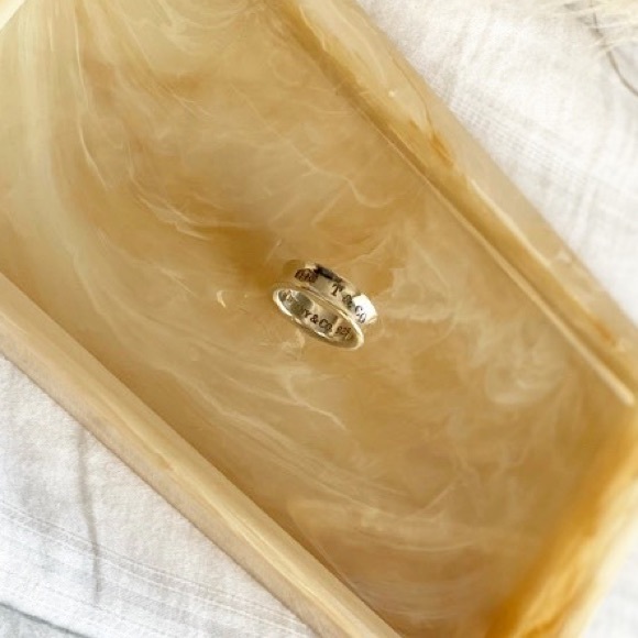 AUTHENTIC TIFFANY & CO  -  Sterling Silver Concave Band 1837 Ring - Picture 6 of 7